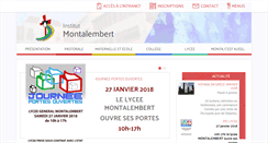 Desktop Screenshot of institut-montalembert.org