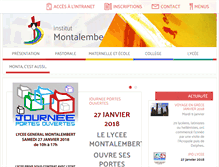 Tablet Screenshot of institut-montalembert.org